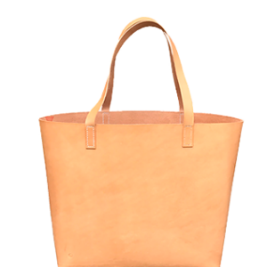 Shopper DELUXE i Natur vegetabilsk garvet kernelæder