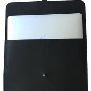 MacBook Sleeve 13″ i sort kernelæder Macbook sleeve 13" sort kernelæder
