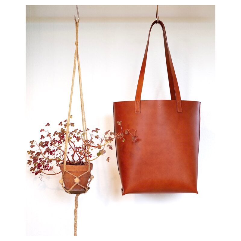 Rød shopper taske fra Solon Handmade