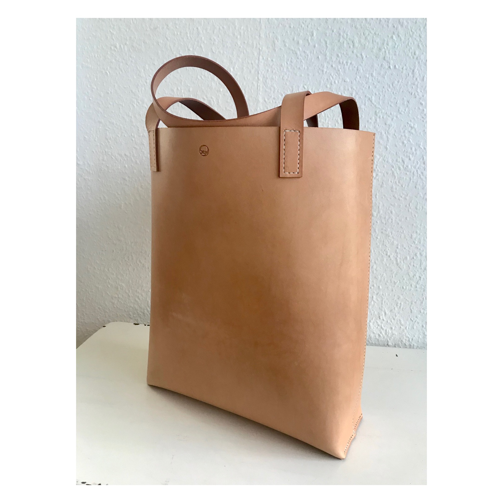 Shopper Taske i vegetabilsk kernelæder | Shopper Solon Handmade