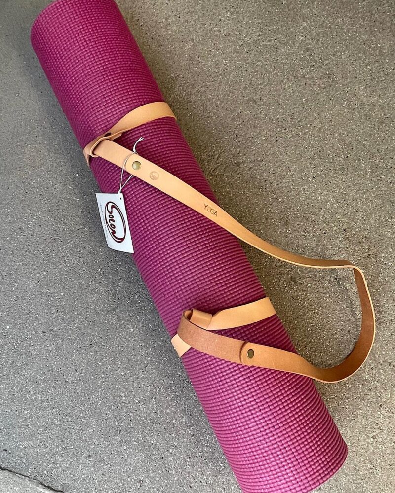 Yoga strop i kernelæder